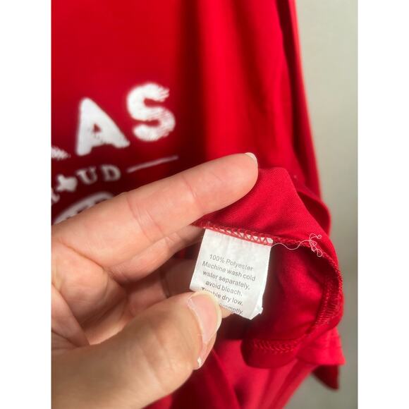 HEB Texas Red Long Sleeve Shirt Comfort Casual Work Sz L - Picture 10 of 16